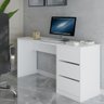 Mesa para Computador Home Office 3 Gavetas Branco - Panorama Móveis - 1