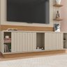 Estante para Sala TV 65 Polegadas Clap Buriti Off White Caemmun - 3