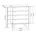 Ver imagem 6 de Cômoda Retrô 35 Preto Ac / Preto Ac