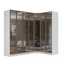 Ver imagem 2 de Guarda Roupa Modulado 7 Portas Reflecta com Led 100% Mdf Cor:branco