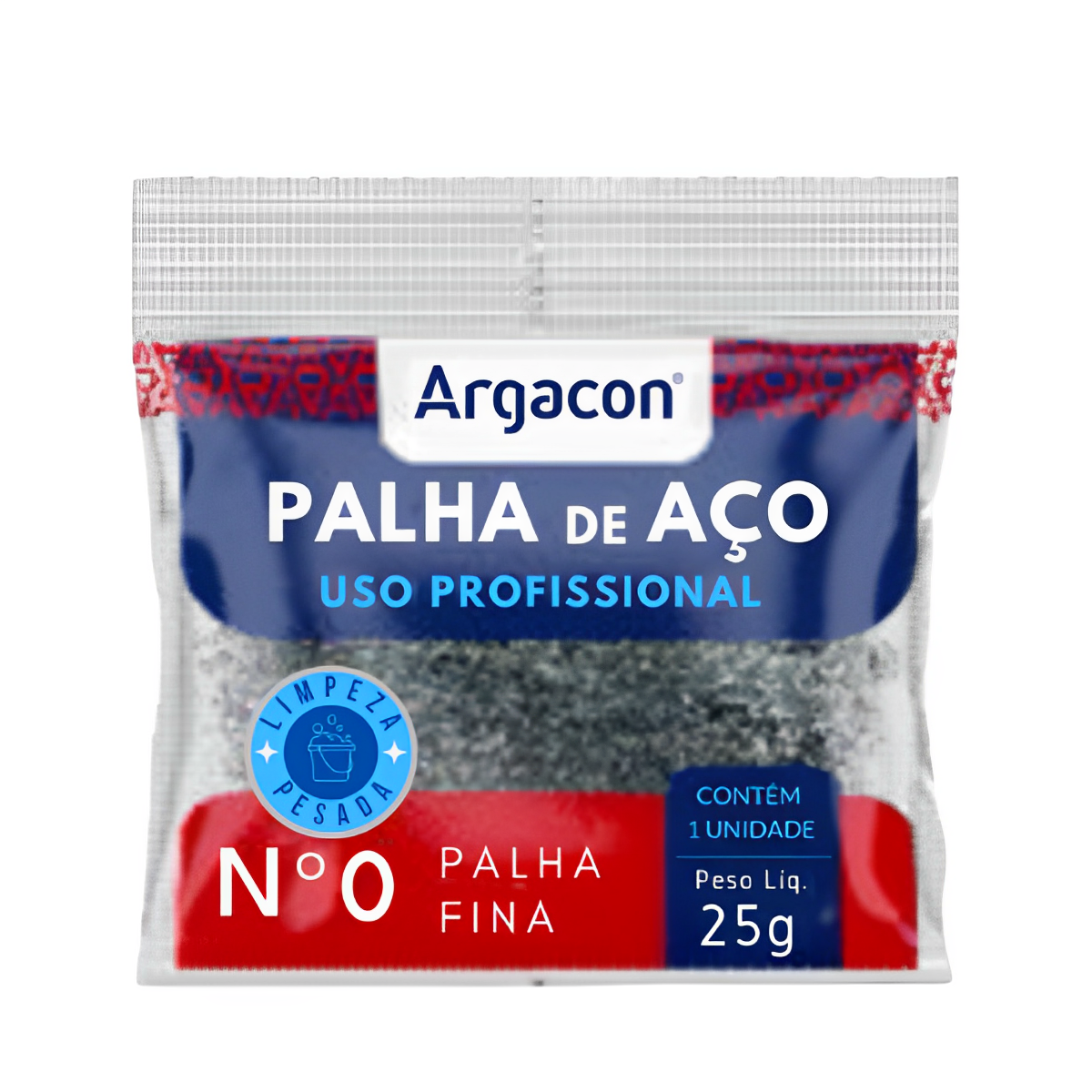 Palha De Aço Número 0 Argacon Profissional Kit 5 Unidades