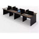 Ver imagem 2 de Mesa Escritório Plataforma 8 Lugares 3,60x1,20 com Caixa de Tomadas Atacadão Dos Moveis