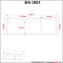 Ver imagem 4 de Gabinete Banheiro com Cuba Inclusa com Porta e Nicho 80 cm Cor: Branco