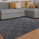 Ver imagem 3 de Tapete para Sala Funcional Corrente 56 Chumbo 1,00X1,50M - J Serrano
