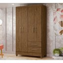 Ver imagem 1 de Guarda Roupa Solteiro Chile Castanho Moval