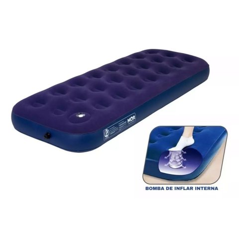 Colchao Solteiro 185x76x22cm com Inflador Mor