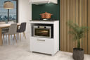 Ver imagem 1 de Balcão Cooktop 4 Bocas Turim 1 Porta Nicho Funcional Compacto:branco