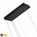 Ver imagem 3 de Luminária Pendente 80cm 112w 3000k Modermo 8960lm Ip20 Bivolt Preto Lumier