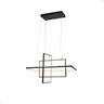 Luminária Pendente 80cm 112w 3000k Modermo 8960lm Ip20 Bivolt Preto Lumier - 1