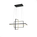 Ver imagem 1 de Luminária Pendente 80cm 112w 3000k Modermo 8960lm Ip20 Bivolt Preto Lumier