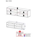 Ver imagem 4 de Rack TV 75" Suspenso Jazz Multimóveis V1016 Preto
