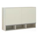 Ver imagem 1 de Armário 120cm 2 Portas C/Nicho Lis Legno Crema C/Kashmir