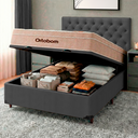 Ver imagem 5 de Kit Cabeceira + Cama Box Bau + Colchão Casal Molas Ensacadas Airtech Ortobom