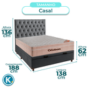 Ver imagem 2 de Kit Cabeceira + Cama Box Bau + Colchão Casal Molas Ensacadas Airtech Ortobom