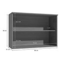 Ver imagem 4 de Armário Cozinha Modulado Linna T732 C/ 2 Portas C/ Vidro 80cm Canela Kappesberg