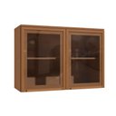 Ver imagem 1 de Armário Cozinha Modulado Linna T732 C/ 2 Portas C/ Vidro 80cm Canela Kappesberg
