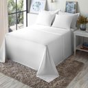 Ver imagem 3 de Jogo Cama Queen Size Algodão 130 Fios Liso Conforto Macio