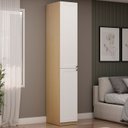 Ver imagem 1 de Guarda Roupa Modulado 40 Cm C/ 2 Portas Prateleiras 100%mdf Cor:savana com Branco
