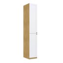 Ver imagem 2 de Guarda Roupa Modulado 40 Cm C/ 2 Portas Prateleiras 100%mdf Cor:savana com Branco