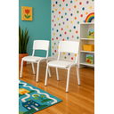 Ver imagem 1 de Kit 2 Cadeiras Infantil Iso Branca Brinquedoteca Escolas Ecomhome