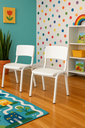 Ver imagem 1 de Kit 2 Cadeiras Infantil Iso Branca Brinquedoteca Escolas Ecomhome