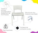 Ver mais imagens de Kit 2 Cadeiras Infantil Iso Branca Brinquedoteca Escolas Ecomhome
