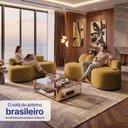 Ver imagem 2 de Conjunto de Sofá 3 e 2 Lugares Veda Xpand Tech Tecido Bouclê Caramelo Cama Inbox