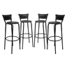 Kit 4 Cadeiras Alta 80cm para Balcão Ilha Bancada Área Gourmet Bar Piscina Banqueta Itagold - 1