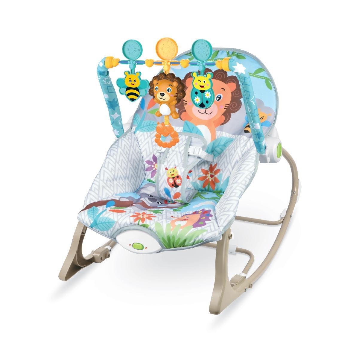 Cadeira de Descanso e Balanço Bebê Funtime Leão Maxi Baby - 1