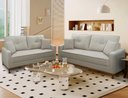 Ver imagem 1 de Conjunto Sofá Living 3 e 2 Malibu Bouclê 1,50/2,30m - King House