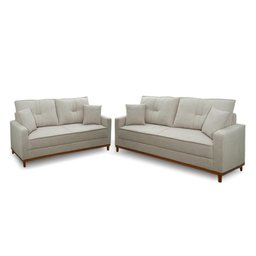 Conjunto Sofá Living 3 e 2 Malibu Bouclê 1,50/2,30m - King House - 9