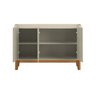 Buffet Aparador Flip 1.20 3 Portas Sala - 3 Cores:offwhite - 3