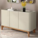 Ver imagem 1 de Buffet Aparador Flip 1.20 3 Portas Sala - 3 Cores:offwhite