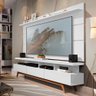 Rack com Painel para Sala Vivare Wood 180cm New Branco Acetinado Germai - 1