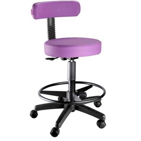 Cadeira Mocho Alto Slim com Apoio para Os Pés