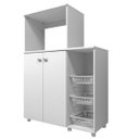 Ver imagem 2 de Armário Multiuso para Forno e Microondas com Fruteira Espresso Móveis