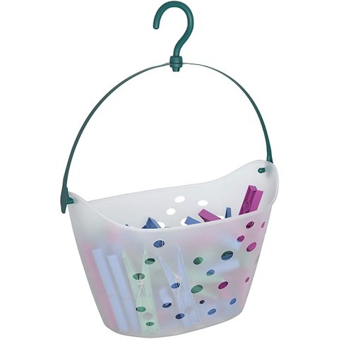 Cesto de Prendedores de Roupas Classic Flash Limp com 36 Peças Multicor Lav3758