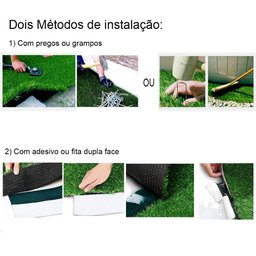 Grama Sintética Artificial 20mm com Proteção Uv e Anti-fungo 2,00 X 2,00m (4m²) - 2