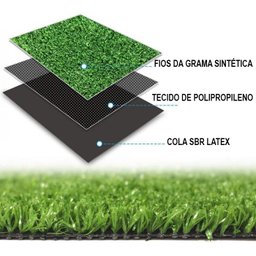 Grama Sintética Artificial 20mm com Proteção Uv e Anti-fungo 2,00 X 2,00m (4m²) - 3
