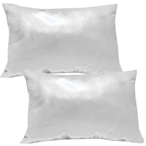 Kit 2 Fronhas de Travesseiro Impermeável Impermeável Velcro Branco