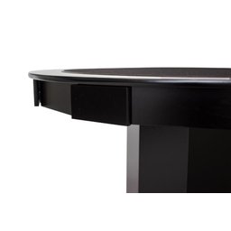 Mesa de Carteado com Gavetas e Porta Copos - 0,90x0,80 - com Xadrez - Azul Petróleo - 4