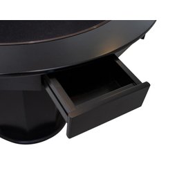 Mesa de Carteado com Gavetas e Porta Copos - 0,90x0,80 - com Xadrez - Azul Petróleo - 6