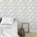 Ver imagem 2 de Papel de Parede Geométrico Irregular Branco - 3,30x0,50m