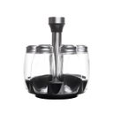 Ver imagem 2 de Conjunto 7 Peças com 6 Porta Temperos de Vidro e Suporte Giratório - Lyor