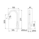 Ver imagem 4 de Torneira Lavatório Mesa Bica Alta Gali - Docol Cromado