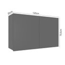 Ver imagem 3 de Armário Aéreo 120cm 2 Portas Cozinha Lisboa