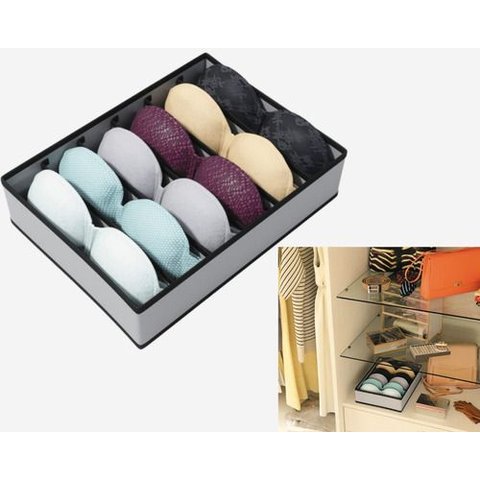 Organizador para Sutiã Armário Closet Euro 6 Divisórias