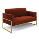 Ver imagem 1 de Sofá 2 Lugares Namoradeira Industrial Alta Dourado Marisa Bouclê D03 - D’Rossi