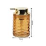 Porta Sabonete Líquido Vidro Âmbar Dourado Luxo 260ml - 2
