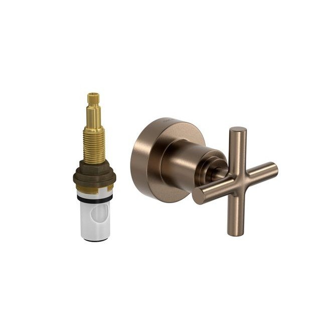 Kit Ducha Acqua Plus Reta e 02 Acab. Duna Corten Matte Deca - 3